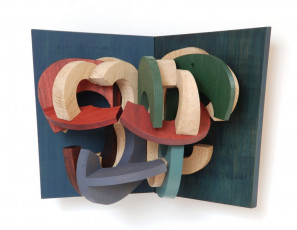 Fresco XX wood, oil paint