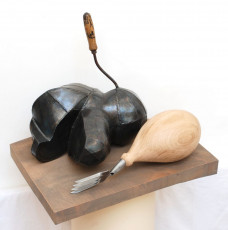 History of the World I 2011 oak, steel