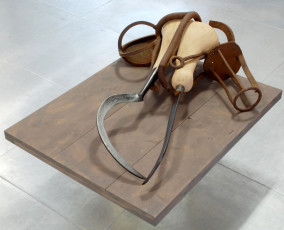 History of the World III 2011 oak, steel