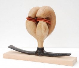 Pickhead I 2018 oak, steel, oil paint