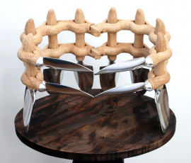 Reliquary IV 2016 oak, aluminium