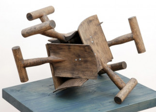 Reliquary X 2016 oak, oil paint