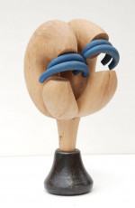 Thumper I 2018 oak, steel, oilpaint