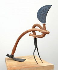 Watcher I 2008 oak, steel