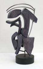 Apostoli IX 2024 oak, steel, oil paint