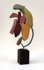 Apostoli V 2024 oak, steel, oil paint