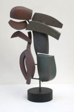 Apostoli X 2024 oak, steel, oil paint