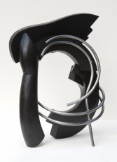 Gabriel XI 2023 oak, steel, oil paint