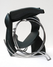 Gabriel XII 2023 oak, steel, oil paint