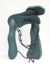 Gabriel XIV 2023 oak, steel, oil paint