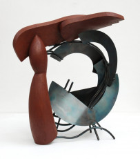 Gabriel XV 2023 oak, steel, oil paint