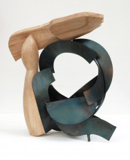 Gabriel XVI 2023 oak, steel, oil paint
